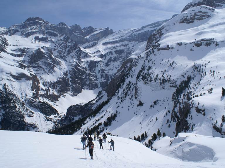 Randonnée hivernale au cirque de Gavarnie