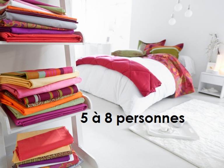 Linge de maison 5 à 8 personnes