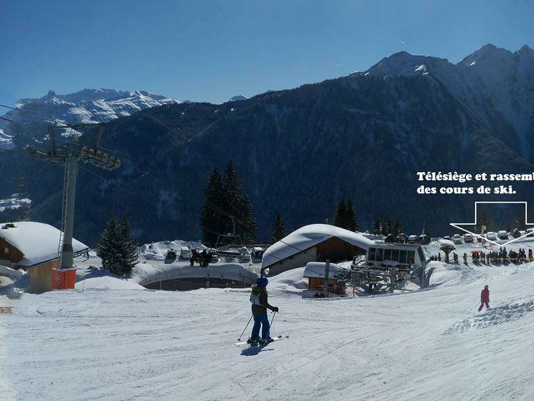 vue arrière hiver départ des cours
