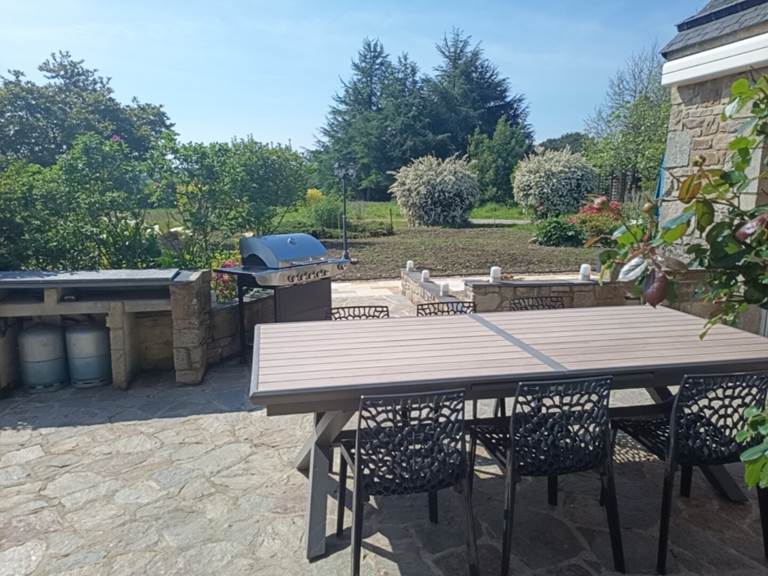 Terrasse et barbecue neuf