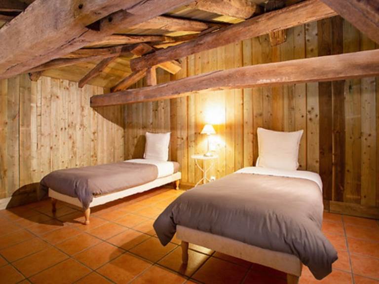 chambre Hivernage - mezzanine lits simples