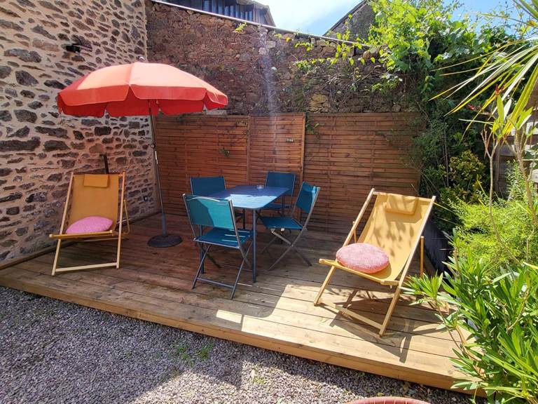 Terrasse clôturée