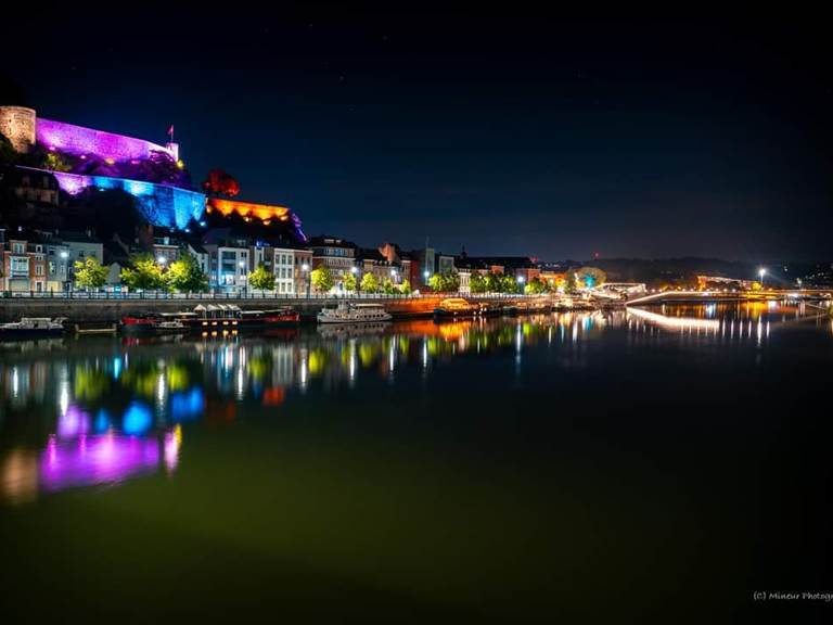 Citadelle de Namur avec l'Enjambée et La Meuse