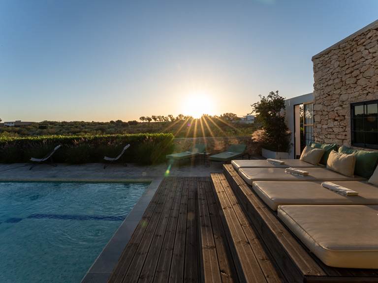 solarium abrité du vent