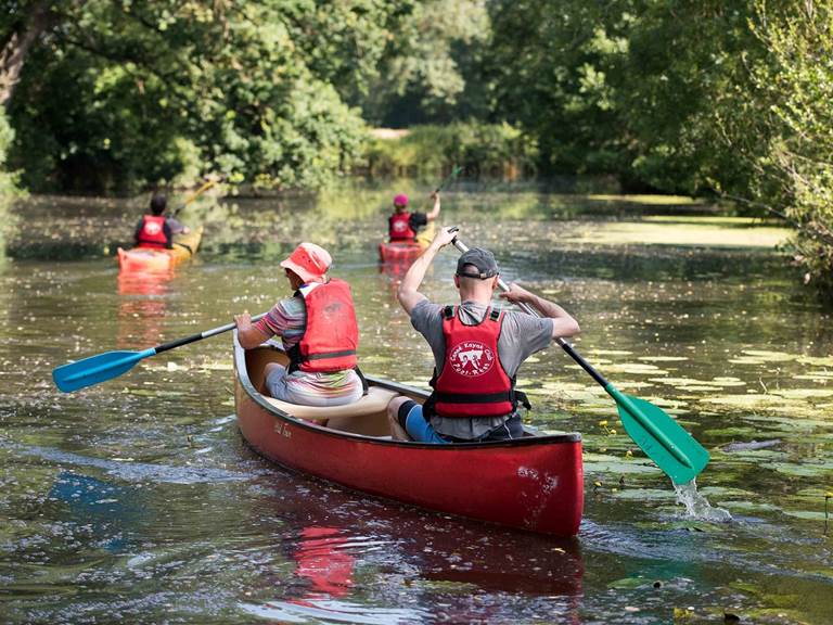 Balade nautique en canoë et en kayak sur la Seiche