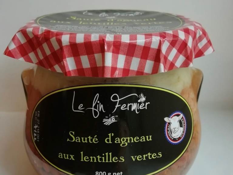 Sauté d'agneau aux lentilles vertes