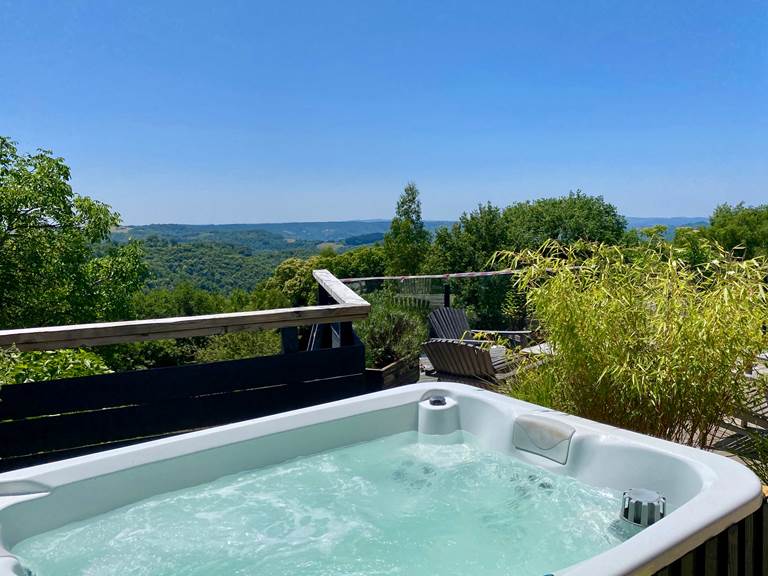 Jacuzzi à la belle étoile