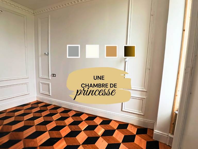 Mobilier et matières de la chambre parentale du gîte – ouverture mai 2026.