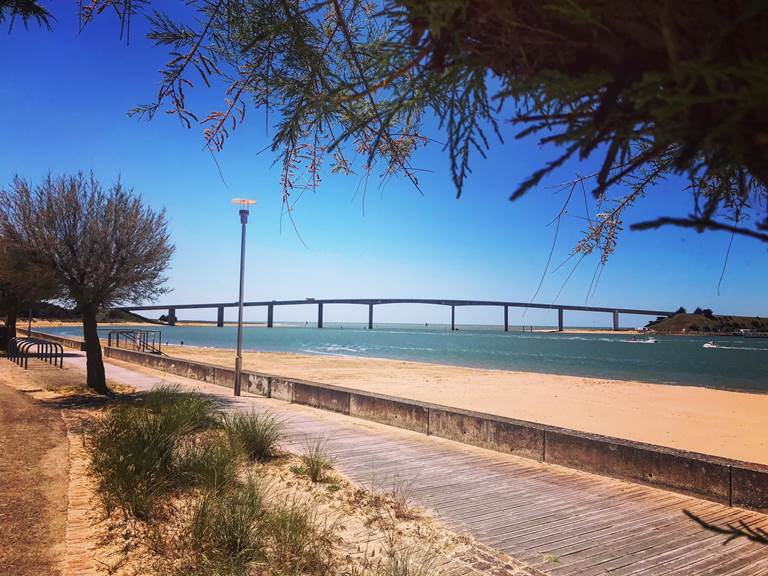 vue panoramique des terrasses nord de l'Insula Oya et de la Noirmoutrine