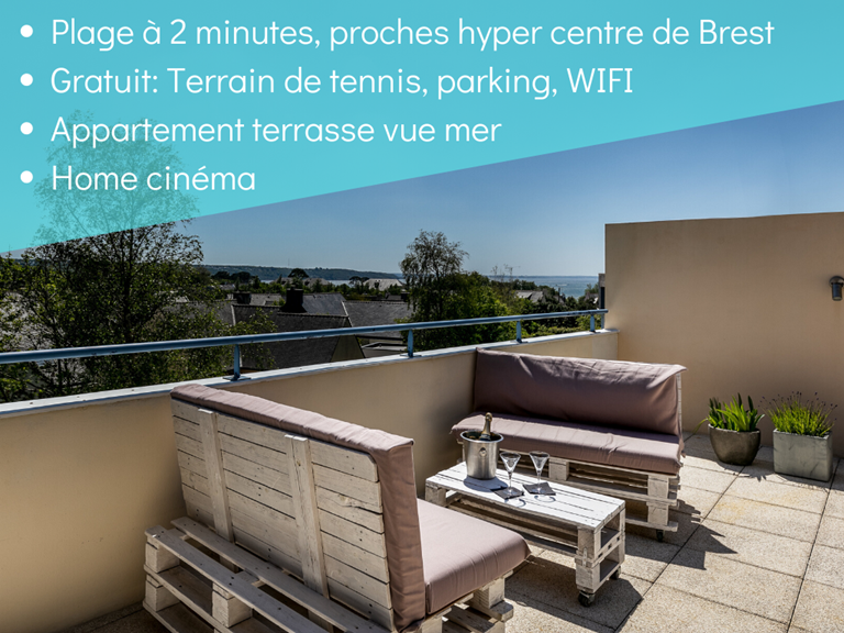 Rooftop_entree autonomne _plage moulin blanc_vacance_mer_finistere_pas cher_le relecq kerhuon_evea _location