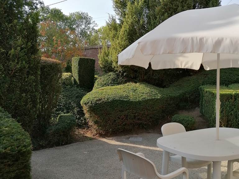 la terrasse plein Sud pour un bain de soleil