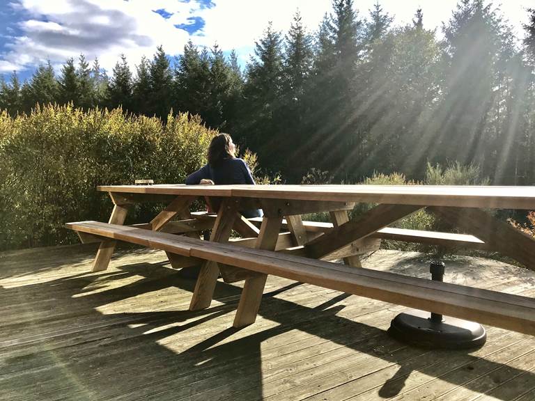 LES CHALETS DU ROCHER - Nid de la Bergeronnette - Terrasse