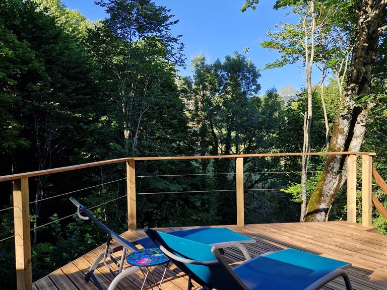 Vue côté transats