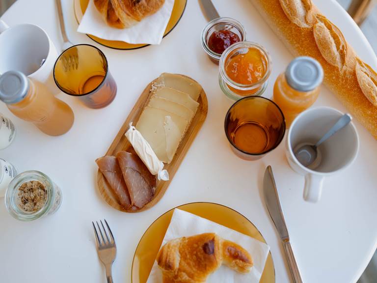 Le petit-déjeuner à La Petite Couronne