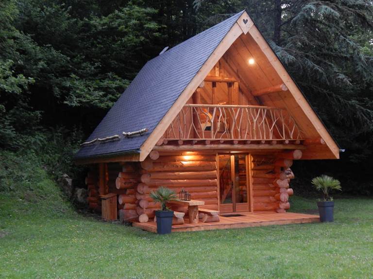 Chalet en rondins de bois