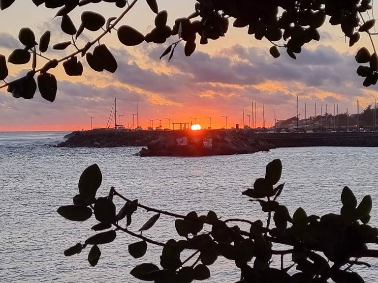 Couché soleil Terre Sainte