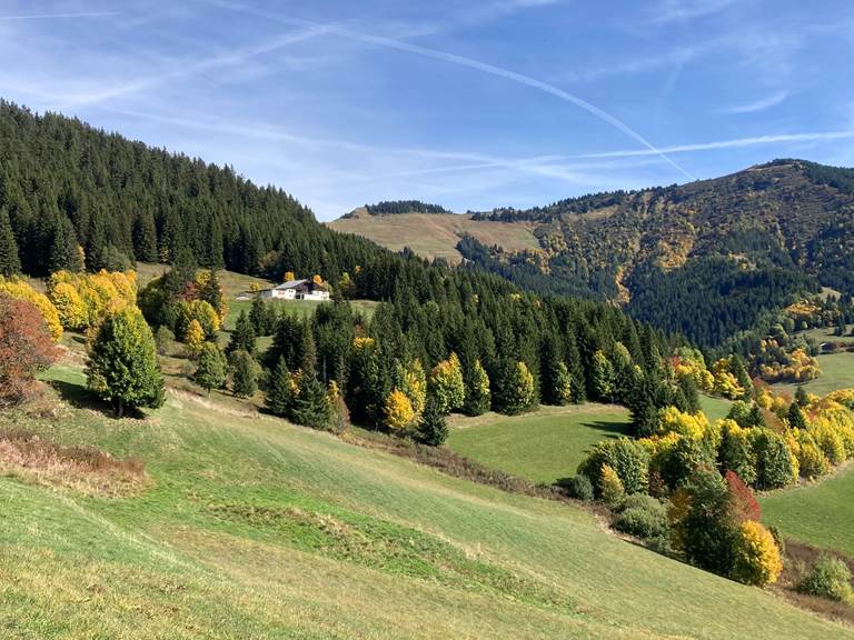 Depuis le chalet en automne