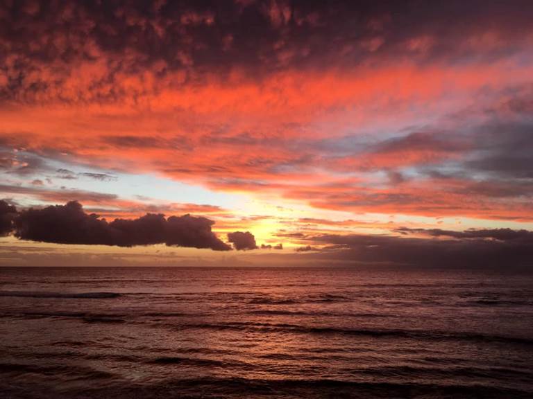 Un de nos merveilleux couchers de soleil