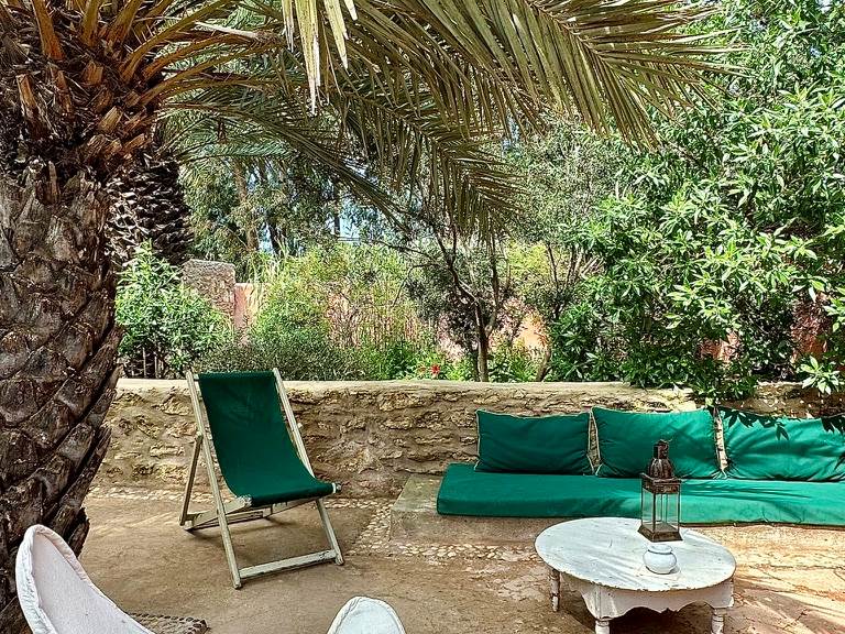 Bain de lumière depuis la terrasse, au milieu des eucalyptus de Baoussala!