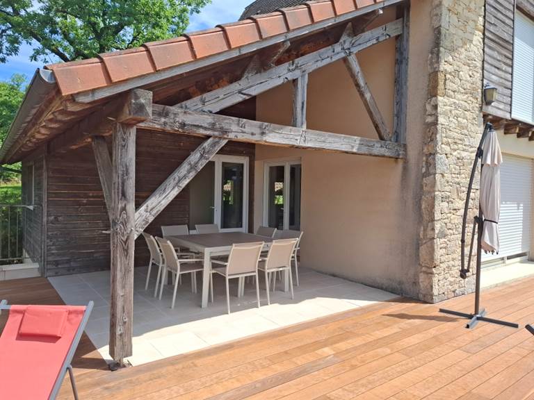 Gîte du Causse Loubressac Terrasse couverte-gallery