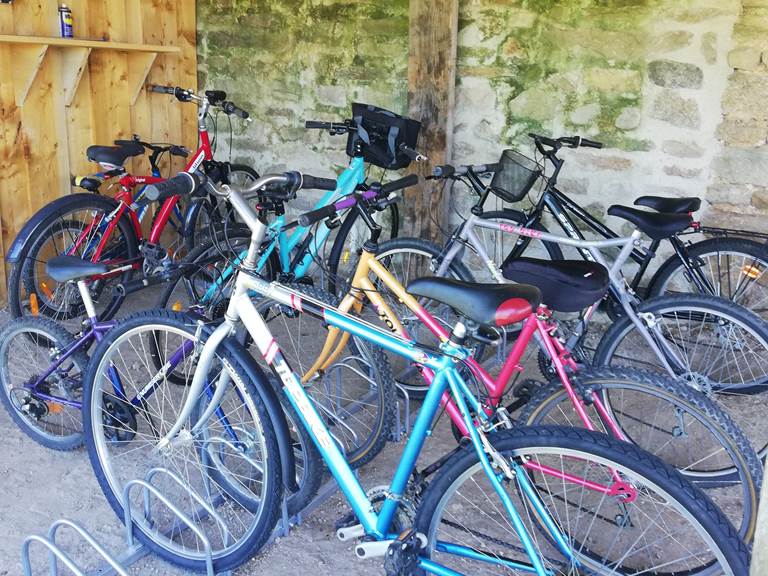 vélos réservés aux locataires du gîte