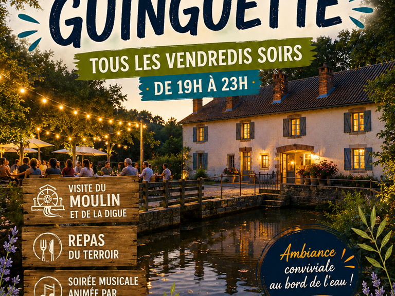 affiche soirée guinguette été 2026