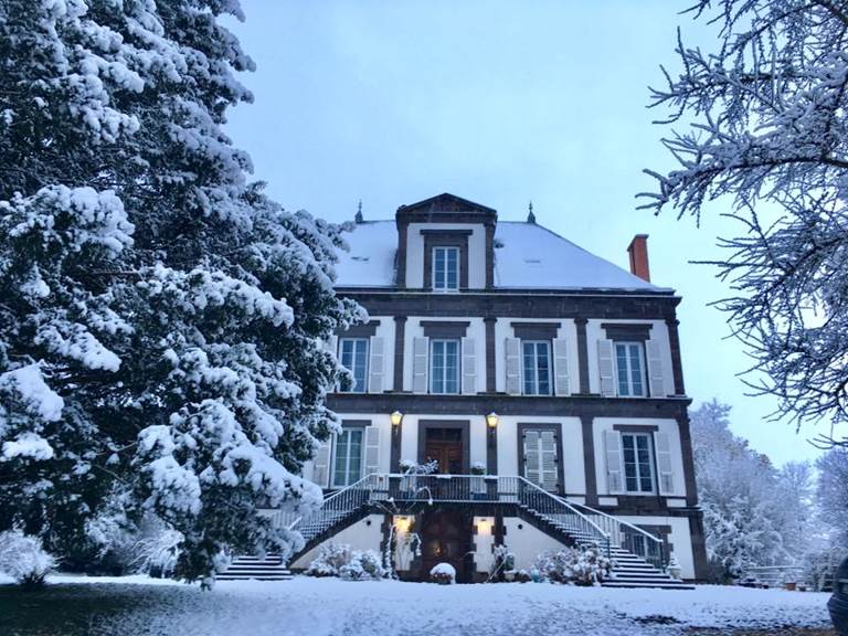 Le manoir en hiver