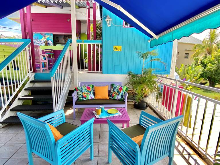 patio au 1 er etage
