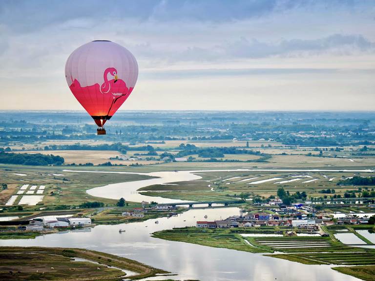 vol montgolfiere marais de la seudre