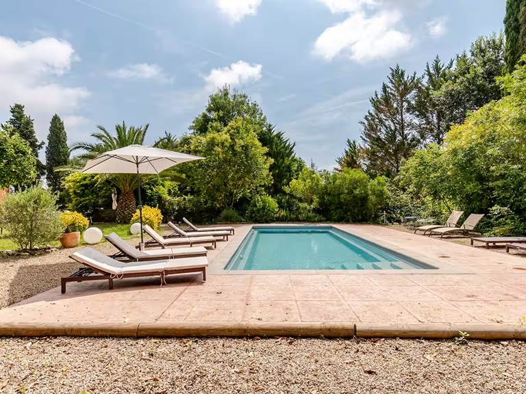 la piscine de 4x10m de la Villa Chandra