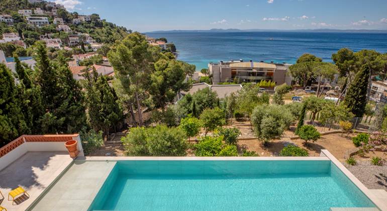 1 Oliveres Loft Vue de la terrasse