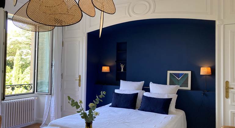 chambre bleue