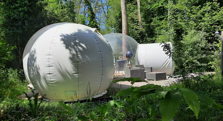 vu sur la maison bulle
