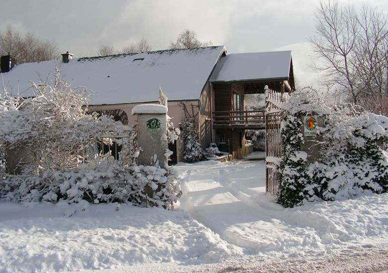 sous un beau manteau de neige scintillante