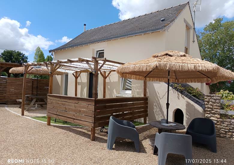 terrasse chaumière-gite-hameau-des-deux-ailes