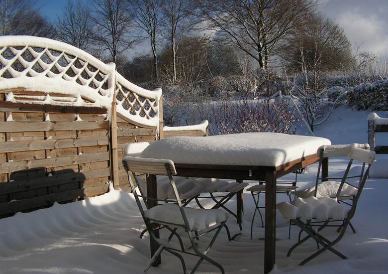 terrasse hivernale