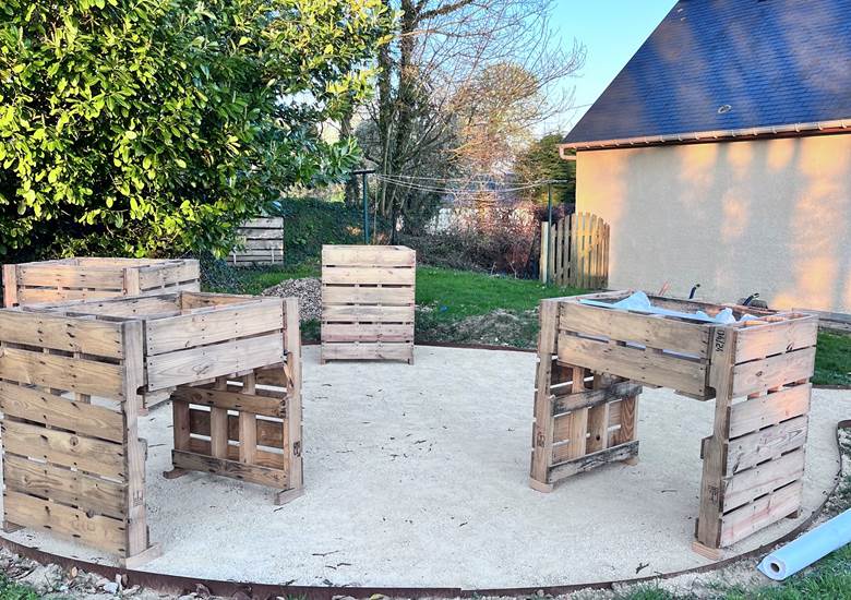 Jardinière PMR sur jardin partagé
