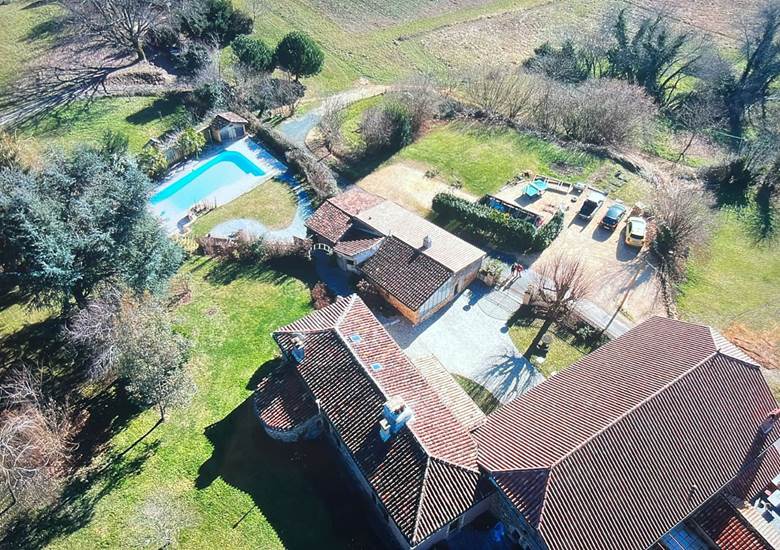 Domaine du Peyrot vue du ciel
