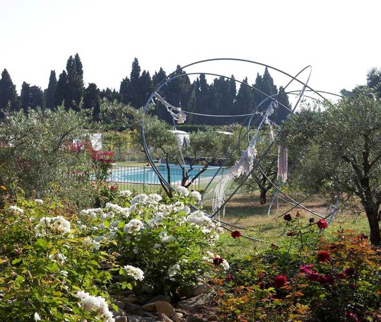 jardin artistique piscine