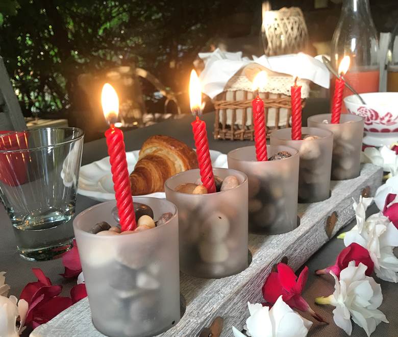Le Mas Mellou : Petit déjeuner d'anniversaire