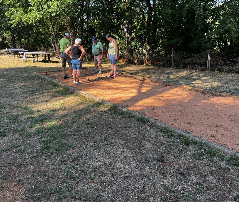 Partie de pétanque