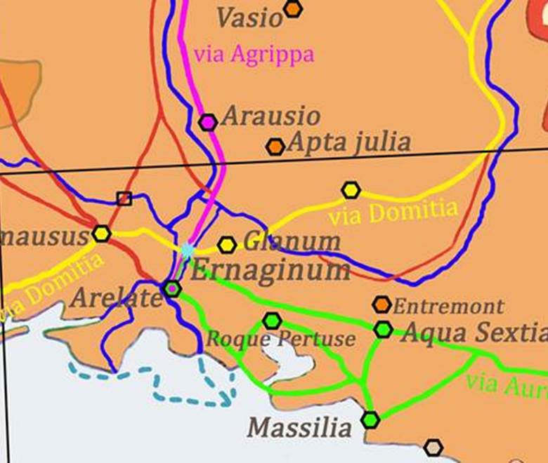 carte-glanum-saint-remy-antiquité