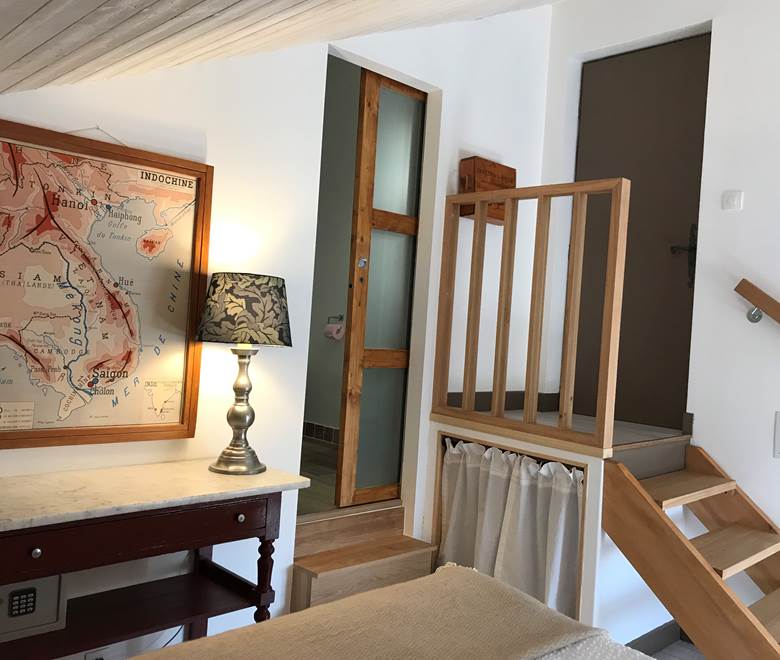 Le Mas Mellou : Chambre Les Dentelles