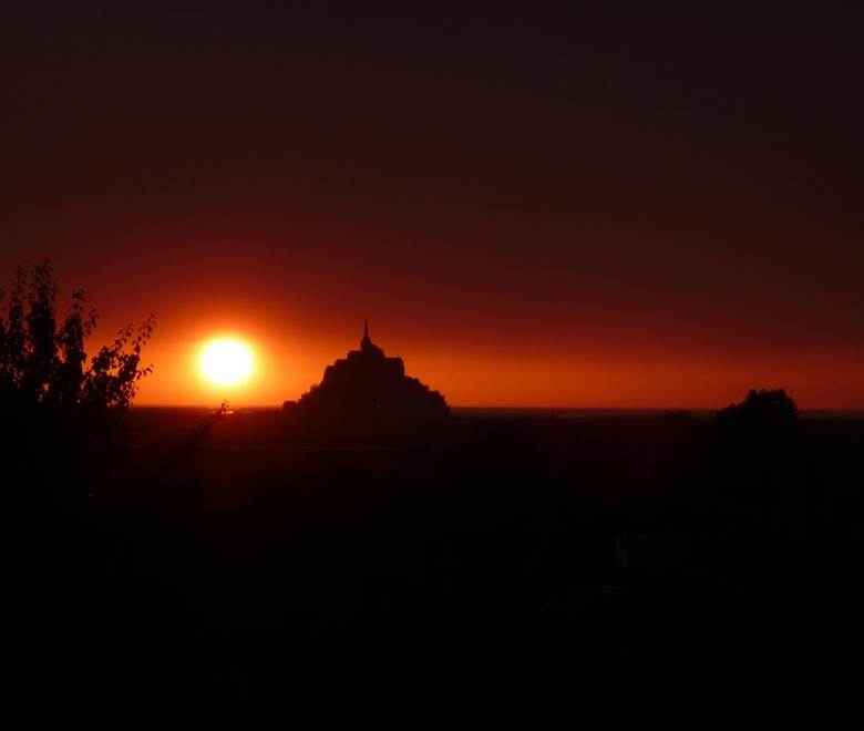 Coucher de soleil vue des chambres