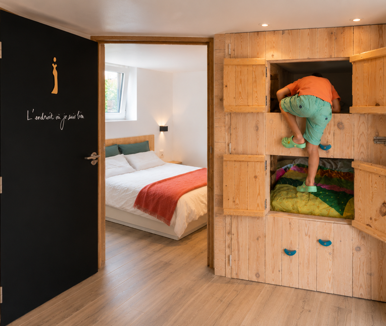 lit cabane escalade + chbre parentale