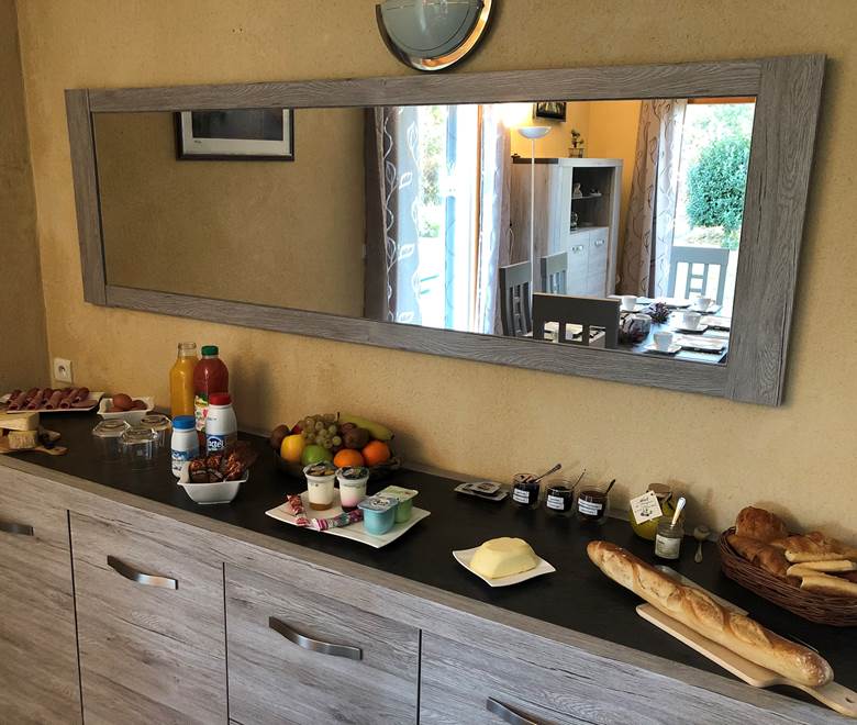le buffet du petit déjeuner