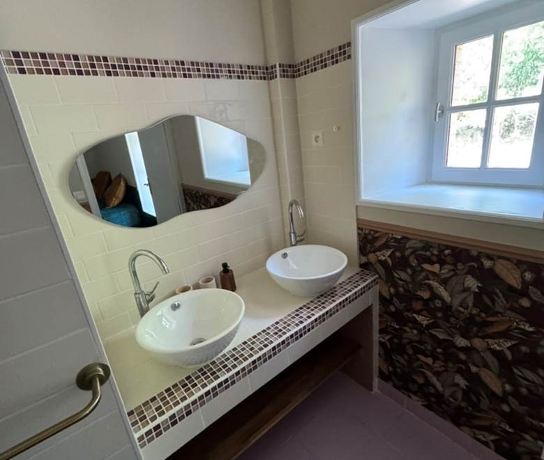 O Moulin du Fieux - Chambre 1 - Verte - Salle d'eau