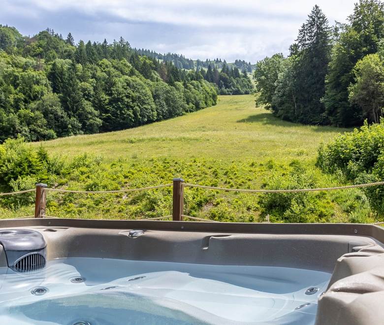 La terrasse avec Jacuzzi