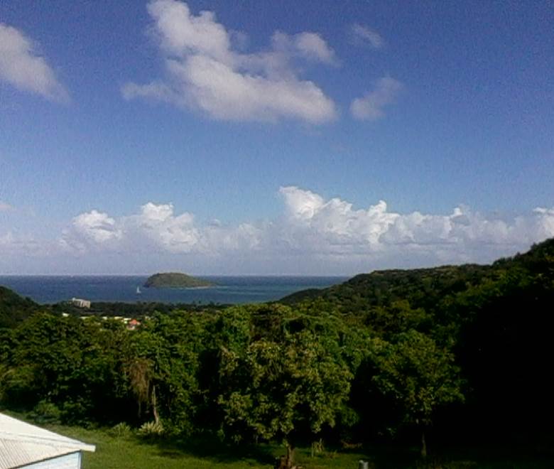 Vue sur mer depuis l'Habitation Pineau