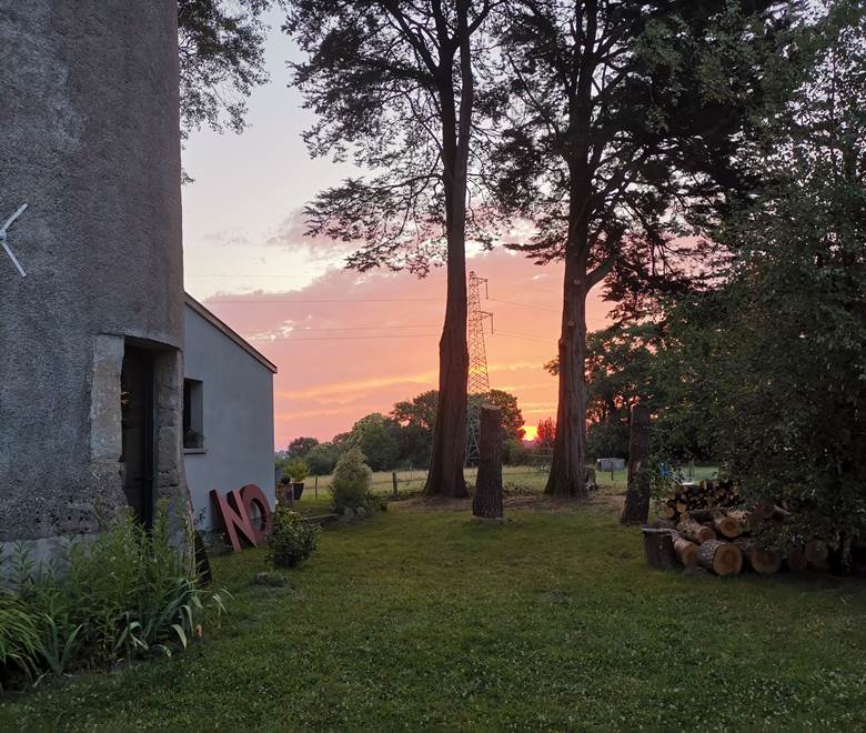 Lever de soleil, moulin de La Retardière, Orvault